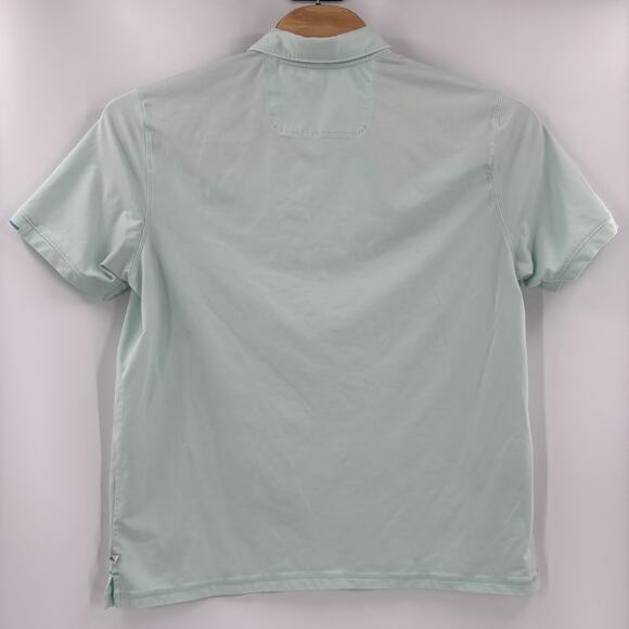 Tommy Bahama Island Zone Mens XL Solid Mint Green Short Sleeve Polo Shirt - Picture 7 of 7